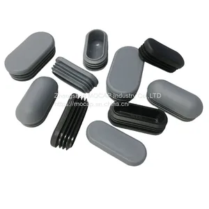 Plastic Furniture Oval Tube Plugs for Table Chair Desk Pipe thumbnail-1