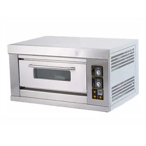1 Deck 1 Trays Commercial Kitchen Gas Oven Bakery Machine Equipment Baking Oven Bread Cake Deck Oven thumbnail-1