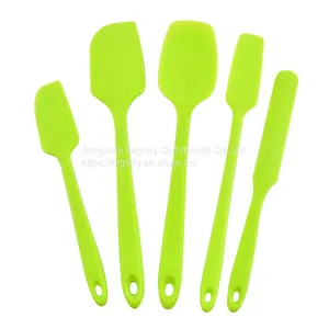 Wholesale Kitchen Accessories 5Pcs Heat Resistant Food Silicone Kitchen Utensils Cooking Spatula Set thumbnail-1