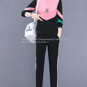 Spring And Autumn 2022 New Women's Fashion Casual Slimming Western-Style Age-Reducing Temperament Sportswear Suit Women thumbnail-5