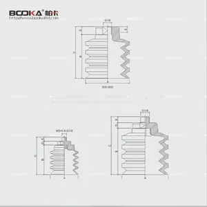4.5Bellows Vaccum Suction Cup Vacuum Sucker Vacuum System Accessories Pneumatic Components thumbnail-2