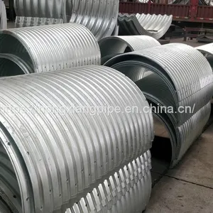 Corrugated Steel Tunnel Pipe Two Plates Assembled Corrugation Pipe thumbnail-1