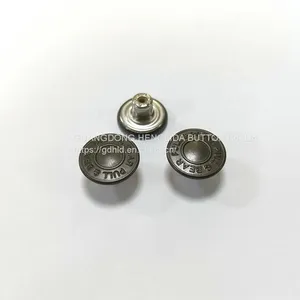 2023 Customized Wholesale Plating Brass Cowboy Button Jeans Buttons for Jeans Clothing thumbnail-4