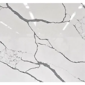 Code：1388，Calacatta Artificial Stone Quartz Slab Kitchen Countertops thumbnail-2