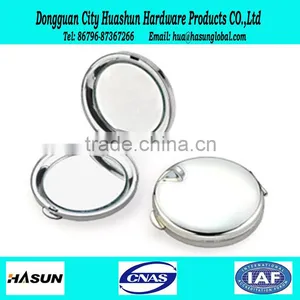 Factory Cheap Cosmetic Mirror Custom Simple Round Blank Gold Make-up Mirror thumbnail-3
