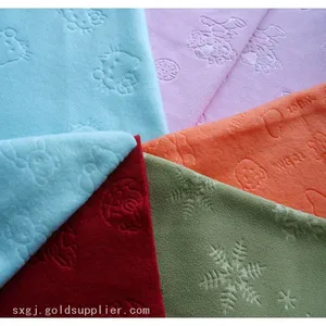 Embossed Polar Fleece Fabric 3D - Heat Press Custom Textured Fleece - DTY144F 150-280 GSM thumbnail-1