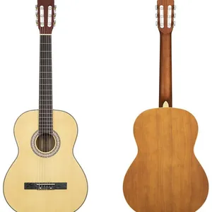 YAN/OEM YAN-27 39Inch Classical Guitar (Spruce/Nanyang Plywood, Silver Enclosed Tuners) Matte Finish - Handmade Musical Instruments thumbnail-1