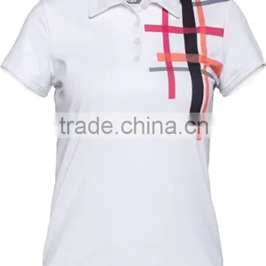 Female Custom Fashion Sublimation Polo Shirts thumbnail-1