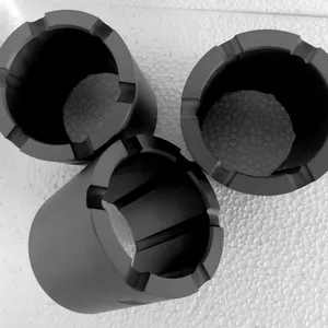 Industrial Ceramic Pressuring Sintered Silicon Carbide (SSIC) Ceramic Spiral Bushing /Shaft Sleeve for Chemical Pump thumbnail-1