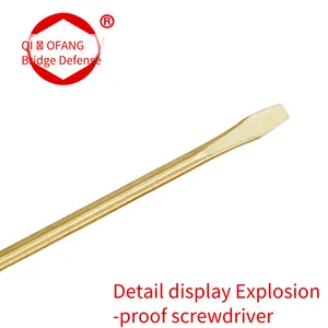 Explosion-proof Flathead Screwdriver, Compliance Standard: International Iso 2380, Made of Beryllium Bronze and Aluminum Bronze thumbnail-2