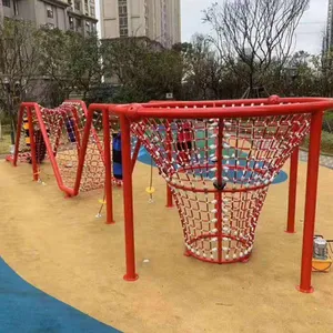 Outdoor Kindergarten Climbing Net Frame and Drill Cage, Large-scale Climbing Net for Children's Amusement Facilities in Parks and Communities, Custom Manufacturer thumbnail-5