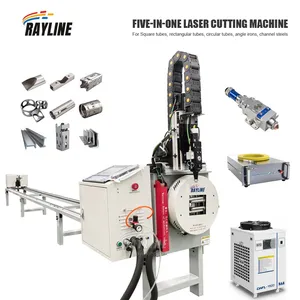 5 in 1 Laser Cutter for Square Tube Round Tube Angle Iron – Metal Fiber Laser Cutting Machine thumbnail-5