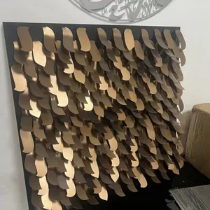 TV Wall DecorationHammered Metal Texture3D Wall Relief Art thumbnail-3