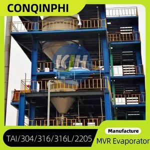 Chemical Plant Wastewater Treatment MVR Evaporator for High Salinity Brine Concentration thumbnail-3