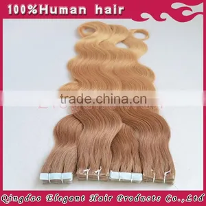 7A Cheap Blonde Curly Tape Hair Extensions thumbnail-4
