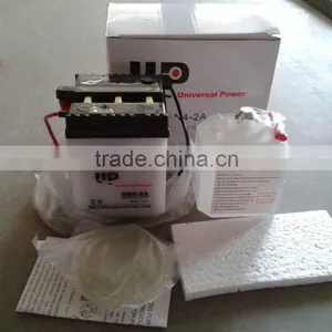 Dry Charged Vented Motorcycle Battery 6N4-2A 6V 4AH thumbnail-1