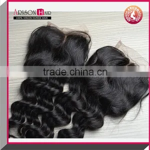 Cheap Wholesale Deep Wave Virgin Brazilian Hair Lace Closure thumbnail-2