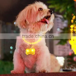 2016 LED Nylon Pet Dog Cat Collar Dog Flashing Clip On Collar Led Light Charm Id Tag Flash Or Glow Modes thumbnail-4