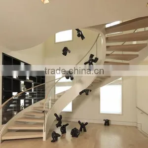 Natural Oak Curve Stair Treads thumbnail-1