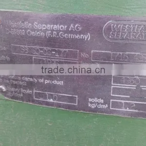 Used Second-hand Westfalia Disc Separator SB60 thumbnail-3