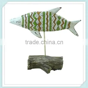 Decorative Colorful Resin Fish Sculpture Crafts thumbnail-3
