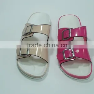 Fashion Lady Fancy Flat Heel Colorful PCU Slippers thumbnail-1