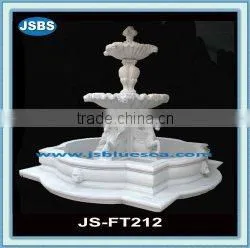 Large Stone Outdoor Water Fountain With Horse thumbnail-1