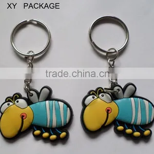 2D Cartoon Character Rubber Keychains / Rubber Key Rings thumbnail-1