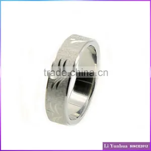 Customized Stainless Steel Cheap Engraved Woman Carved Ring SR-5020 thumbnail-1