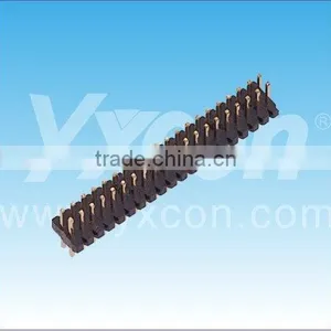 ROHS 1.0mm Pitch Dual Row Straight Waved Shape Pin Header Connector thumbnail-1