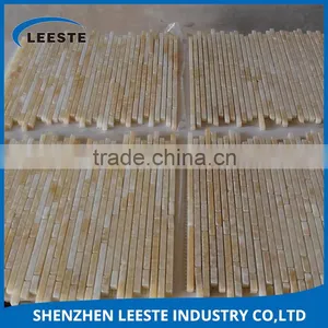 Triple Inspection System Guarantees Good Quality Honey Onyx China Mosaic Tiles thumbnail-5