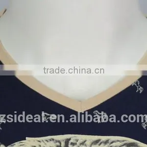 Fashion Design 100% Cotton V-neck Man Polo T-shirt, OEM Factory in ZhongShan GuangDong thumbnail-5