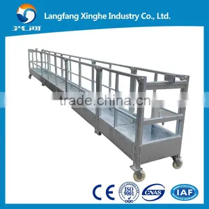 ZLP Maintenance Suspended Working Platform With Hoist 1.5kw 2.0kw And 30KN Safety Lock thumbnail-3