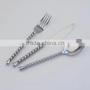 24pcs Handmade Twist Handle Cutlery Set 9006 thumbnail-1