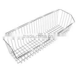 Chrome Wire Bed Basket - Large Wide - 150mm x 600mm x 130mm (DxWxH) Chrome Wire Bed Basket thumbnail-3