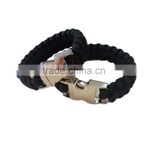 Cool Nylon Military Camps Paracord Bracelet With Stainless Steel Buckle Wholesale thumbnail-3