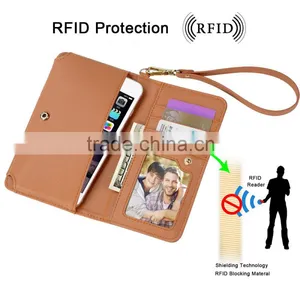 Factory Wholesale RFID Universal Wallet Case for Mobile Phone thumbnail-1