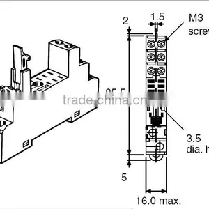 Omron Relay Socket P2RF-08-E for G2R-2-S thumbnail-1