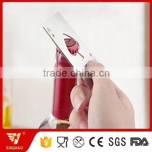 Unique Metal Stainless Steel Custom Laser Printing Logo Credit Card Bottle Opener Bar Promotional Item thumbnail-4