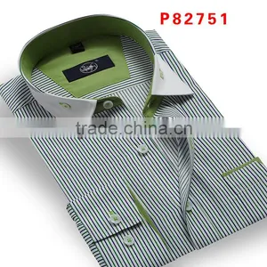 2015 Nice Men's Long Sleeve Corduroy Dress Printed Shirt thumbnail-2