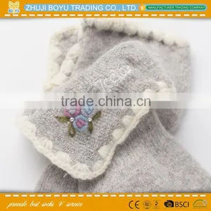 BY-161201 Angora Material Ladies Angora Socsk Casual Socks for Winter With Striped Pattern Quality Choice thumbnail-5