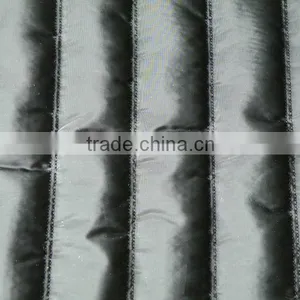 Stripe Quilted Embroidery Fabric,polyester Padded Quilted Fabric thumbnail-3