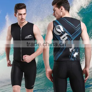 3mm Waterproof Sports Skins Upper Wetsuit, Neoprene Diving, Snorkeling , Upper Swimming and Surfing Wetsuits thumbnail-1