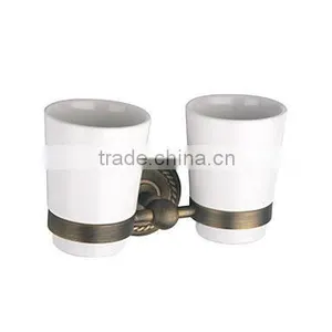 Antique Oil Rubbed Bronze Bath Double Cup Holder/Tumber Holder BA4206 thumbnail-1