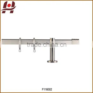 F116002 Metal Iron Aluminium Stainless Steel Brass Plated Plain Twisted Extensible Telescopic Window Curtain Poles Rods Pipes thumbnail-1