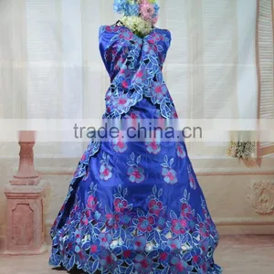 Elegant George Silk Wrappers 2015 /silk George Party Dress With Beautiful Followers thumbnail-1