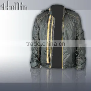 Autumn Polyester Man Jacket With Hood thumbnail-1