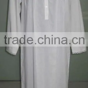Embroidered White Cotton Kimono thumbnail-4