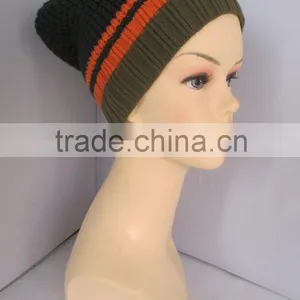 Wholesale Best Selling Knitted Fabric 100%Acrylic Beanie Hats With a Ball thumbnail-5