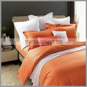 100%cotton Orange Dyed Jacquard Bedding Sets and Comforter Cover/classic Motif Duvet Cover and Pillow Covers /Hotel Duvet Cover thumbnail-2